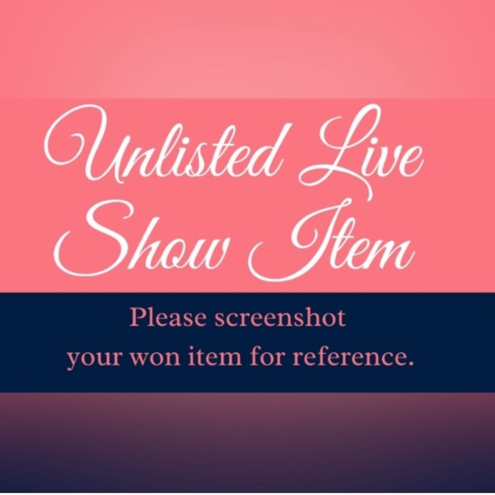 Unlisted Live Show Item